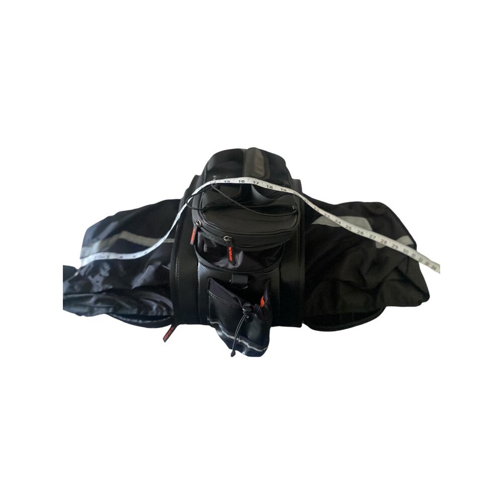Hard Shell Waterproof Bike Bag for Rear Rack Reflector Rain Cover Shoulder Strap - Picture 8 of 16